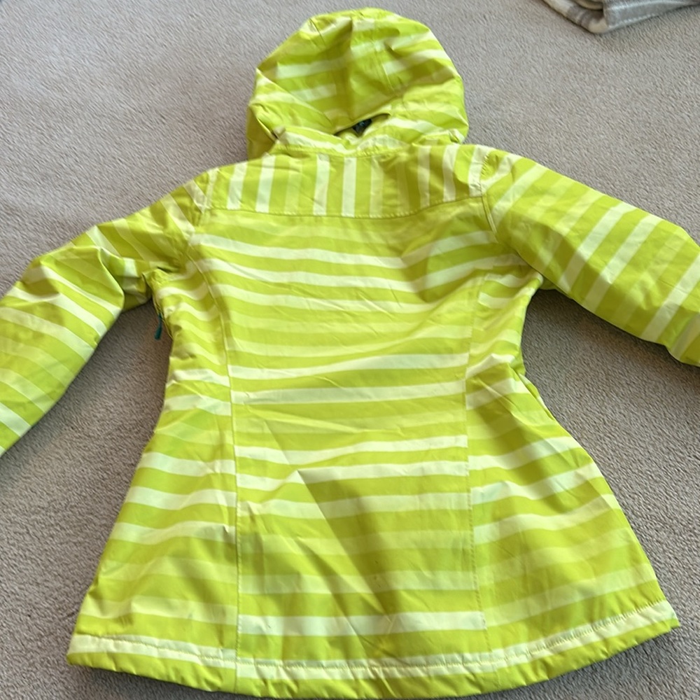Mountain Hardwear Women's Lime Green Striped Ski Jacket - Picture 10 of 13